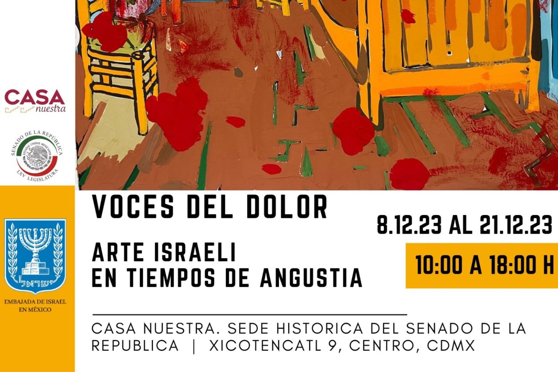 CDMX: Voces de dolor. Arte israelí en tiempos de angustia